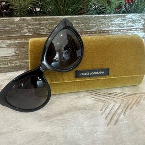 Dolce & Gabbana Black Sunglasses with Velvet Case